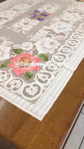 Taplak Meja Tamu Premium 100 x 150 cm Bahan Kain Polyester Tebal Lembut dan Timbul Print