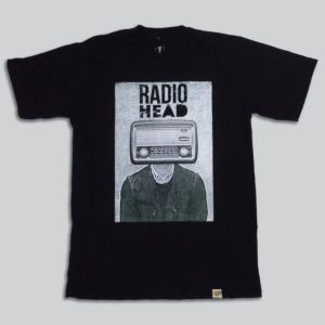 Kaos Rock Legend: Kaos Band Radiohead dengan Bahan Cotton Combed 24s & Sablon Plastisol