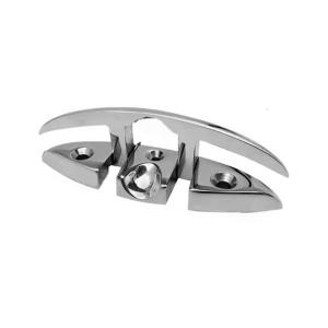 Đế bằng thấp Cleat gấp lật lên boong rỗng mở cơ sở thép không gỉ Cleat tuôn ra vấu buộc cho biển boong dây buộc