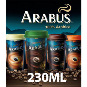 ARABUS Roasted  Ground RTD Coffee Mocha  Latte  Espresso  Caremel Macchiato 230ML Premium coffee Kopi Berkualiti