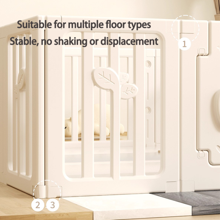 2 in 1 Kids Playpen Multifunctional Converts to Storage Shelf HDPE ...