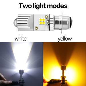 T19 Motorcycle Headlight Bulbs H4 Ba20d Led Motor P15d H6w Canbus Hi Low Beam 2V 6000K Fog Lights