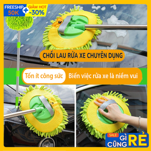 Chổi Lau Nóc Rửa Xe Ô Tô - Lau Sàn Nhà Lau Cửa Kính Đa Năng