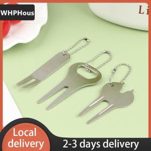 [COD] WHPHous Ship within 24 hours Zinc Alloy Golf Fork Line Divot Repairing Curved Fork Tool Green Repair Tool