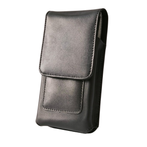 Sarung HP Pinggang Kulit Asli Klip Jepit Rotary Slot Kartu Vertikal Ukuran 6 - 65 Inch