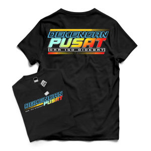 Baju Kaos premium T-Shirt distro dewasa pria wanita cewek cowok DEKENGAN PUSAT bahan tebal 24s sablon bandung
