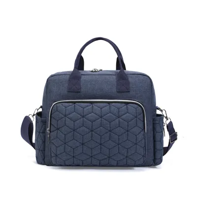 Baby Diaper Nappy Travel Bag Large-Capacity 2-in-1 Shoulder Hand Carry Mummy Bag with Stroller Hook & Insulated Bottle Pocket