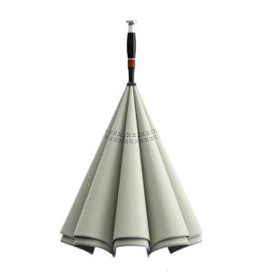 Windproof Reverse Closure Umbrella Double Layer Waterproof Fabric Long Ergonomic Handle Proof Sun Protections
