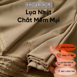 Vải Lụa Nhật Màu Trơn Khổ 1m54 - Mềm Mại Có Độ Rũ Đàn Hồi 4 Chiều Mỏng Vừa - May Áo Kiểu Lót