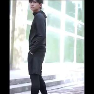 AE Mens sports suit for foreign trade fitness outdoor running tight-fitting training wear three- or five-piece sports outfit