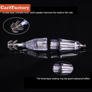 Cuttlefish Attracting Light Lure Waterproof Night Fishing Lamp Hook Rustproof Octopus Bait Double Hook for Octopus Squid
