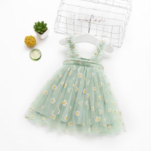 Baju Baby Girl Dress Daisy Birthday Girl Princess Dress Korean Baju Gaun Beby Girl 1 2 Years Tutu Dress Fruit Print Slin