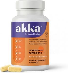 [Hot Sale] Akka Liver Support Akkermansia Probiotic Supplement Milk Thistle & Artichoke Extract Blend Boost Metabolism