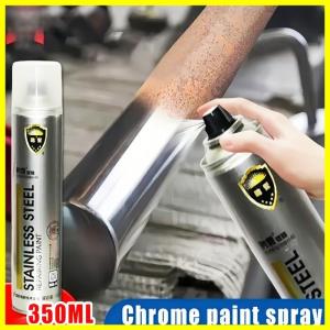 Pilox CHROME Diton Crom Chrom Krom Crome Efek Kaca Atau Stenlis Mengkilap 350ml