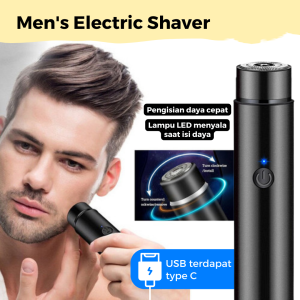 Alat Cukur Mini Elektrik Portable Razor Kumis Jenggot Bulu ketiak Tipe USB