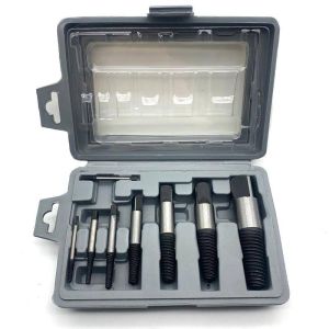 8Pcs Multifunctional Broken Screw Extractor Kit Heavy Duty Tool for Removing Faucet Angle Valve Broken Thread Stripped & Damaged Bolts