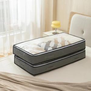 Oversize Waterproof Bag Folding Storage Box Under Bed Transparent for Clothes Blankets Shoes