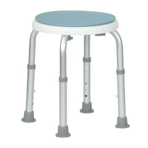 LZD E-Commerce Aluminum Alloy Elderly round Bath Chair Bath Stool Bathroom Stool Personal Care Shower Chair Bath Stool