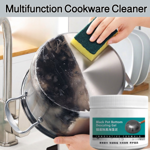 Pot Bottom Cleaner Powerful Grease Cleaner Stainless Steel Pans Remover Multifunction Cookware Cleaner Seaweed Mud Cleaning Paste