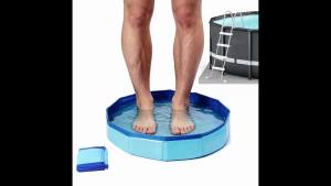 Bồn ngâm chân có thể gấp gọn – kích thước 193 inch không cần bơm hơi bồn ngâm chân có thể gấp lại phù hợp cho các bể bơi trên mặt đất sử dụng ở bãi biển và trong nhà tiết kiệm không gian phụ kiện cho bể bơi.