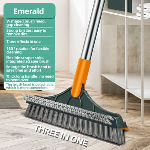 Double Sided Floor Brush Floor Seam Brush Bathroom Tile Wall Corner Gap Cleaning Brush No Dead Corners Three In One Floor Brush