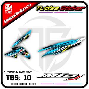 Sticker Striping Variasi Motor Mio J - Stiker Striping Motor Mio J Desain Racing. TBS.10