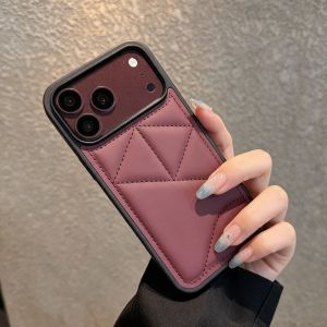 Down Jacket Decompress Solid Color Phone Cases For iPhone 18 17 16 15 14 13 Pro Max Matte Skin Airbag Shockproof Hard Cover