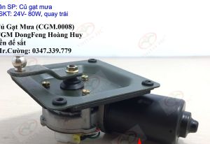 Mô tơ gạt mưa Củ gạt mưa DONG FENG HOÀNG HUY 24V-80W quay trái