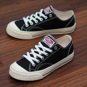 Sepatu Ventela Basic Low Black Natural Basic Low Sepatu Sneaker Pria Wanita Casual
