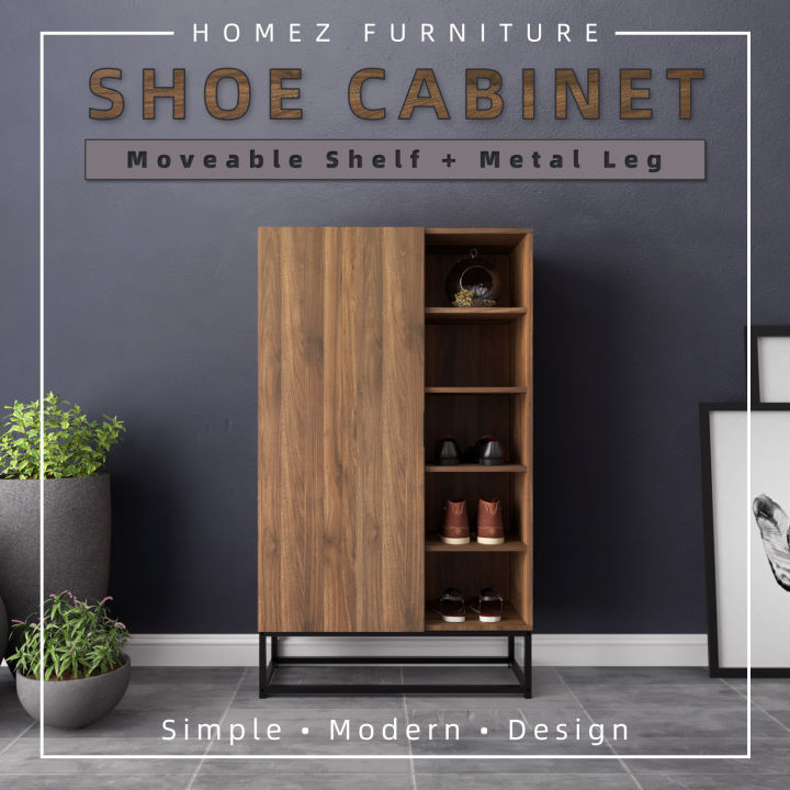 Homez Noble 4Ft Shoe Cabinet Modernist Design Shoe Rack - HMZ-FN-SR ...