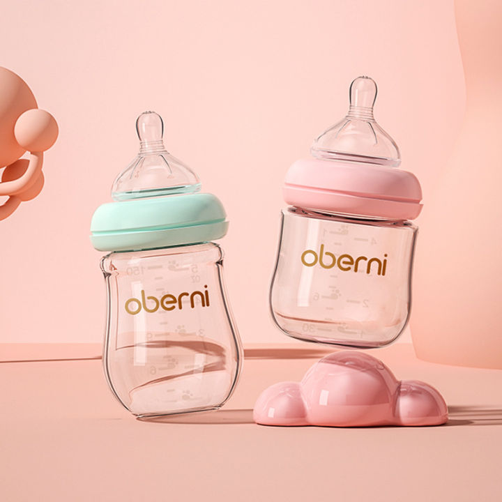 Obenie 120/150ML Newborn Glass Bottle Wide Diameter Antichoking and