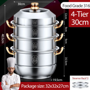 [SG Ready Stock] 3/4 Layer Portable Steamer Cooker Steamer Pot Multipurpose Cooking Pot