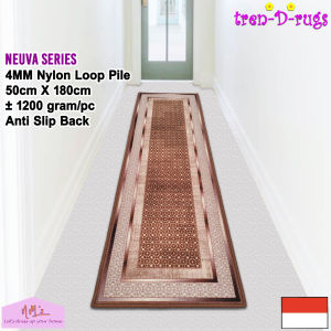 Tren-D-rugs Keset kaki eropa motif abstrak modern alas dapur panjang anti slip 50 cm x 180 cm - NMs