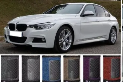 For BMW F30 PRECUT Car Carpet Car Coil Mat Car Floor Mat 12MM Thicknes Spike Grip - ONE SET (5 PCS) PHOTO OF ACTUAL SIZE & SHAPE ATTACHED