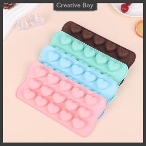 [Creative] 1Pc 15 Hole Three-dimensional Heart-shaped Silicone Mold DIY Chocolate Ice Grid Mousse Mold Soft Candy Baking Mold