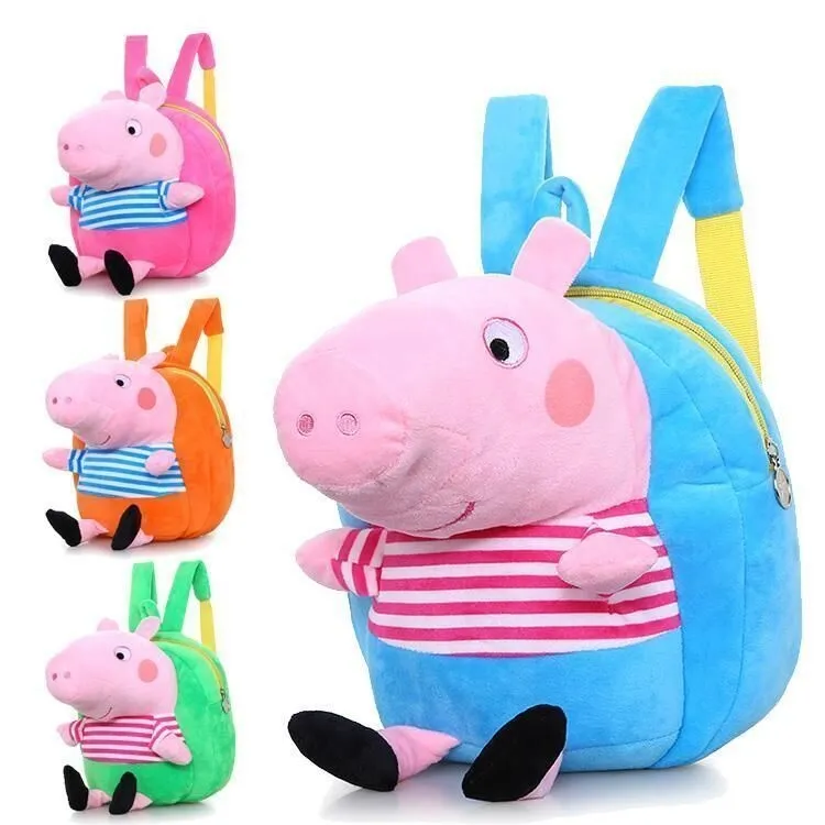 ✎ 【TGH】peppa pig bag for kids Childrens Schoolbag Kindergarten