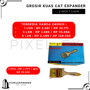 Grosir Expander Kuas Cat Tembok Dinding 2 inch Dus Lusin Lusinan
