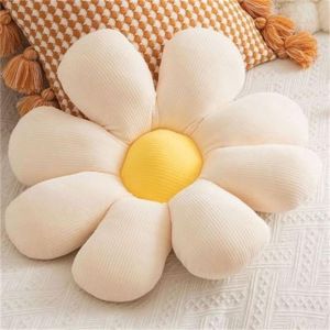 40CM Daisy Flower Pillow Plush Stuffed Cute Sofa Throw Cushion Home Decor Office Seat Pad INS Style Gift Home Supplies
