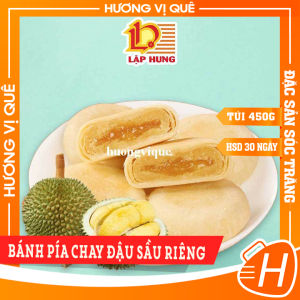 Bánh Pía Chay Đậu Sầu Riêng Lập Hưng Sóc Trăng - Cây 4 Cái 520g - Đặc Sản Sóc Trăng