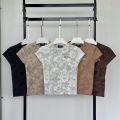 Atipashop - BURY TOP เสื้อยืด แขนกุด มัดย้อม ฟอก ผ้าใส่สบาย. 