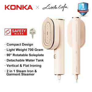 KONKA 1300W Garment Steamer Steam Iron Handheld Portable Home Travelling For Clothes Ironing Wet Dry Ironing Machine