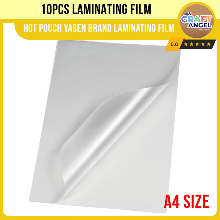 10pcs A4 Size 125/250 Microns Hot Pouch Yasen Laminating Film Photo