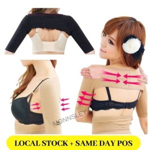 MONNSLEY Seamless Slimming Arm Shaper Arm Shapewear Arms Trainer Lengan Girdle Kurus Lengan Tangan Free Size Short Sleeve