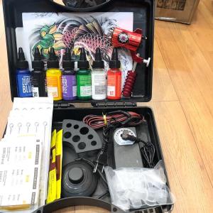 Bộ 1 máy xăm hình mô tơ bíhop kèm 7 mực xăm