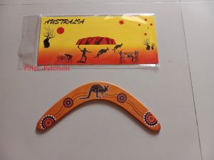 อยู่ไทยพร้อมส่ง บูมเมอแรง บูเมอแรง boomerang ผลิตจากไม้ ใช้ขว้างได้จริง ขนาด 28 x 12 x 0.5 ซม.