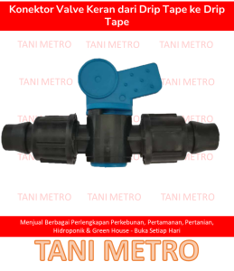 GROSIR 100 Pcs !! Semua Konektor Connector Drip Tape 16 mm Male Offtake Layflat Lurus Tee Elbow Valve Stop Keran End Plug.