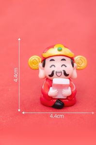 2024 Lucky Wealthy Fortune God Cny terrarium Figurine home decor display