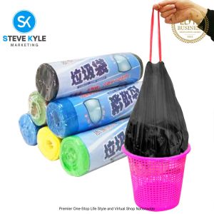 Drawstring Handles Household Disposable Garbage Bag Trash Bags