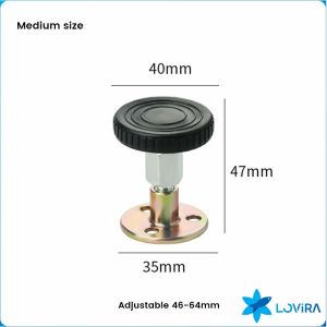 LoviRa Adjustable Headboard Stoppers Prevent loosening Anti-Shake Fixer for Beds Cabinets Sofas