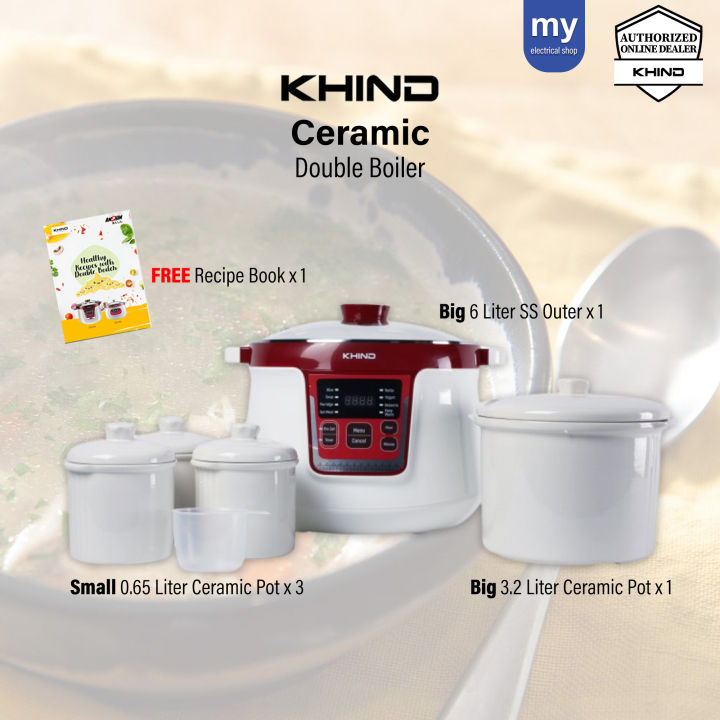 Khind Anshin Double Boiler DB32N Lazada